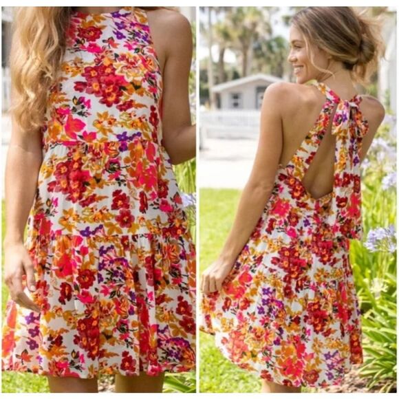 Natural Life Halle Halter Dress - Picture 1 of 7